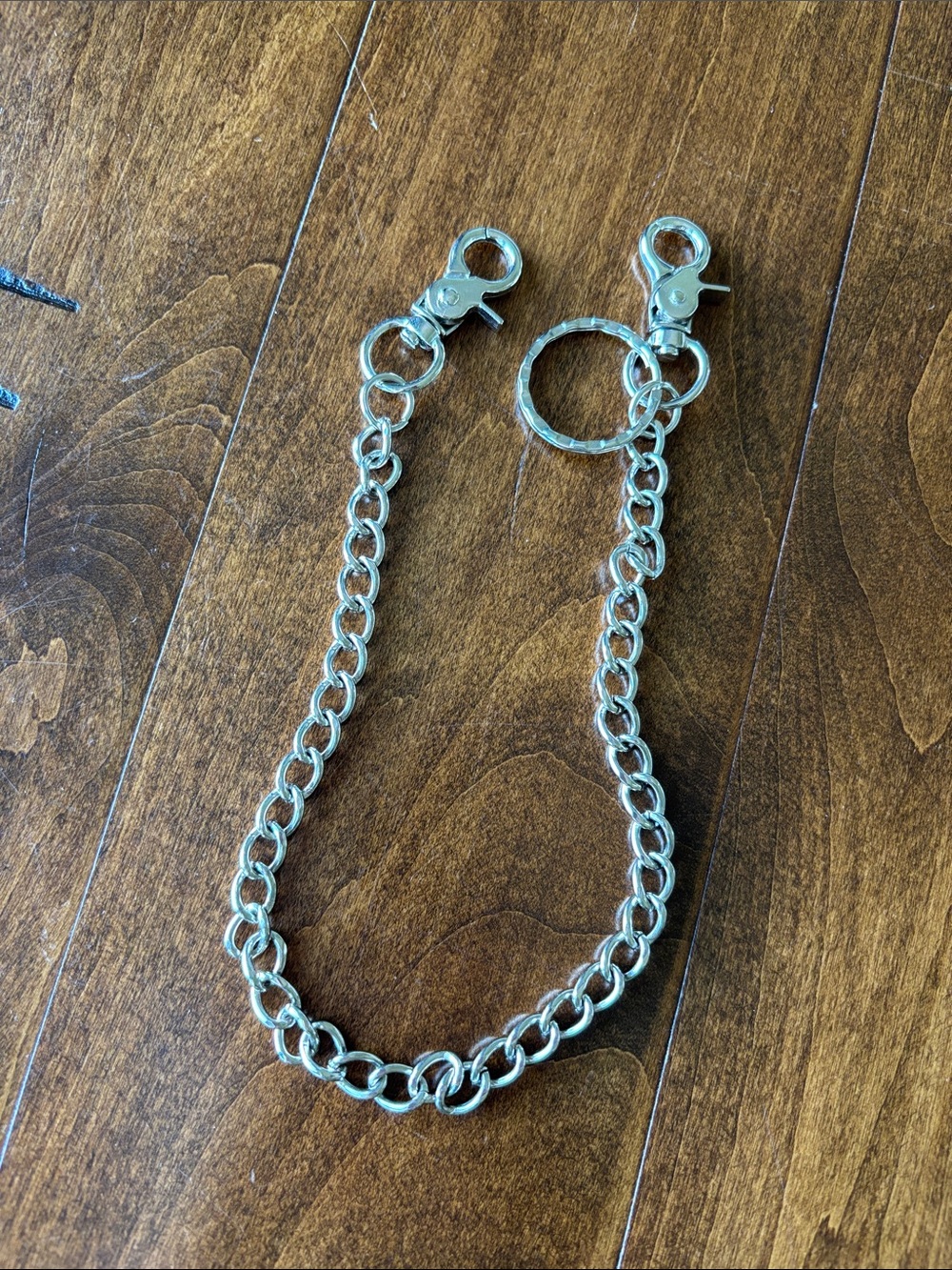 Silver Chain Keyring with Lobster Clasps